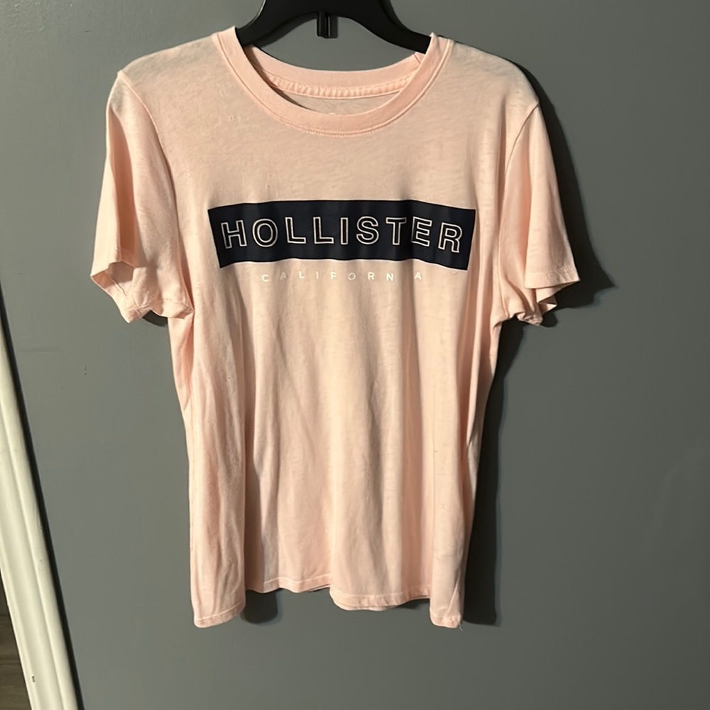 light pink hollister slim shirt size small